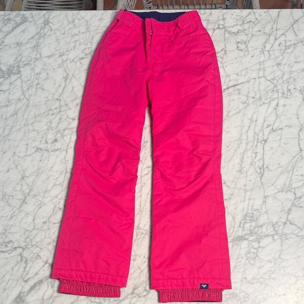 Roxy Sz 12 Hot Pink Ski Snow Pants Bottoms Dry Flight